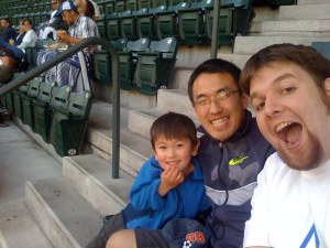 Kai, Takeshi, and Me at the TBTL Mariners night